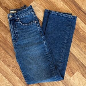 Madewell 90s Straight Leg Dark Wash Denim Jeans Size 23